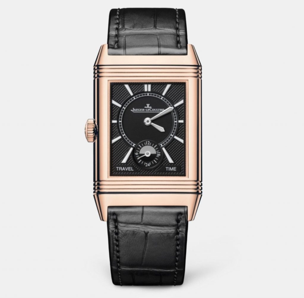 The black dial fake watch is designed for men.