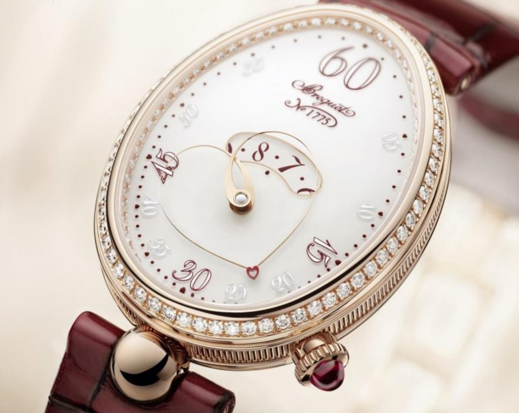 The 18k rose gold fake watch has a white dial.