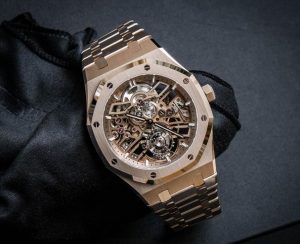 Luxury Sand Gold Replica Audemars Piguet Royal Oak Selfwinding Flying Tourbillon Openworked Watches