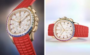 Luxury UK Patek Philippe Aquanaut Luce Rainbow Chronograph 5261R-001 Fake Watches